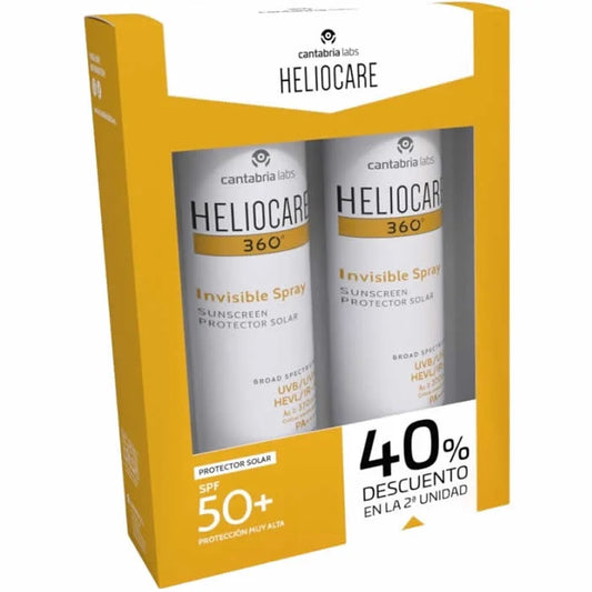 HELIOCARE Heliocare 360 Invisible Spray Sonnenschutz SPF 50+ 2 x 200 ml Kosmetik