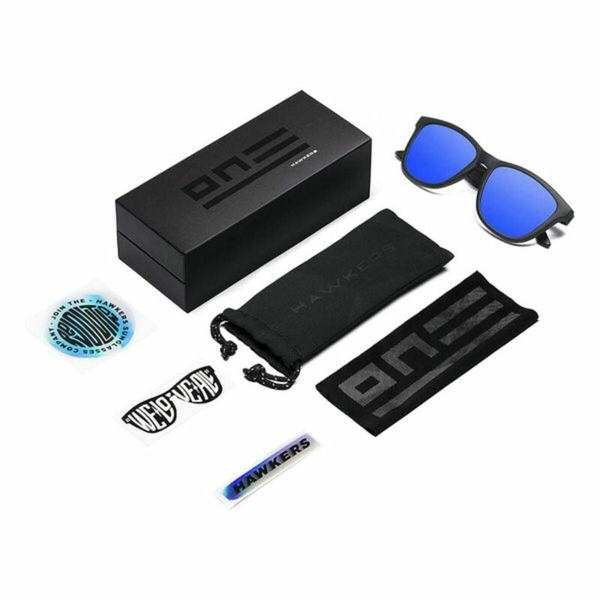 Hawkers Herrensonnenbrille One Carbono Sky One Hawkers One Carbono Schwarz Ø 54 Mm