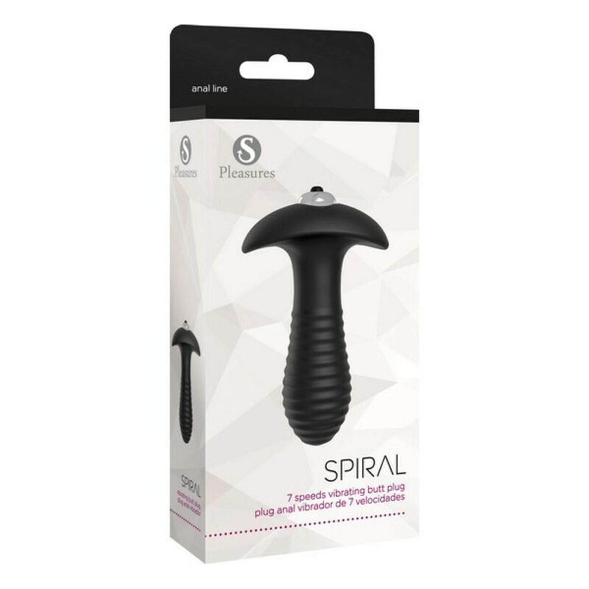 Plug Anal S Pleasures Spiral Schwarz Schwarz/Silberfarben