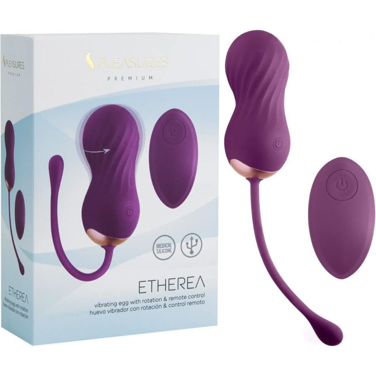 Kugelvibrator S Pleasures Lila Gold