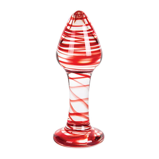 Plug Anal S Pleasures Rot Durchsichtig (10,3 cm) (10,2 cm)