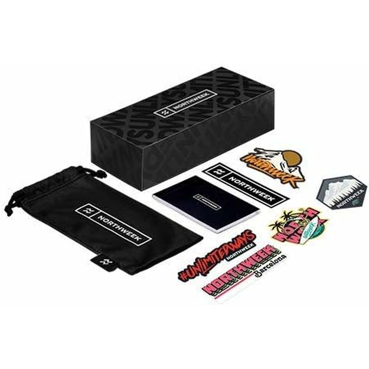 Northweek Unisex-Sonnenbrille Northweek Hale Ø 50 Mm Schwarz