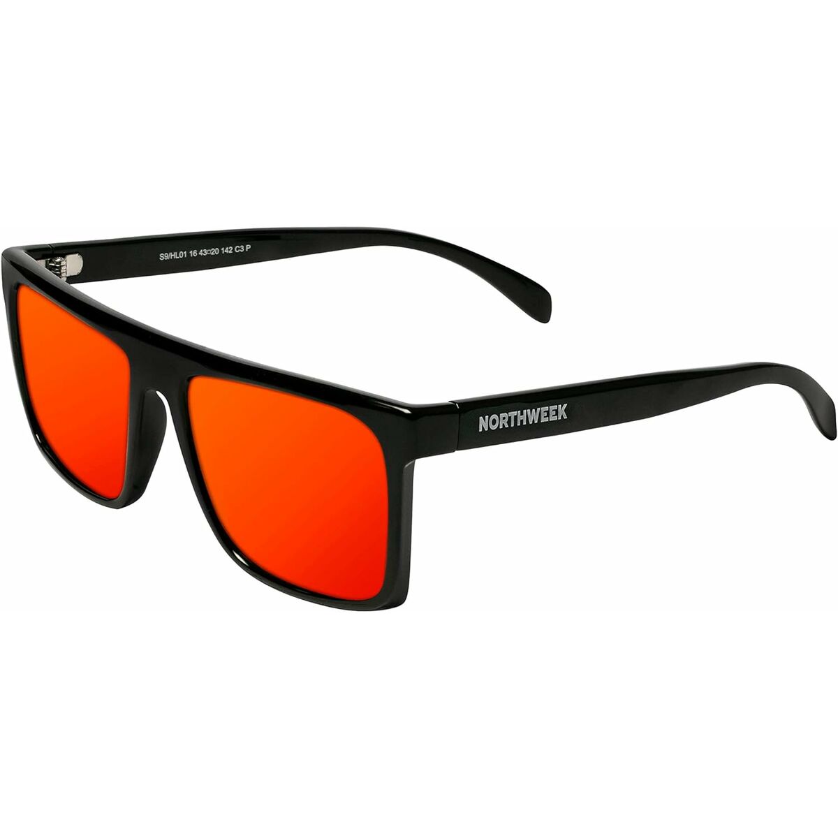 Northweek Unisex-Sonnenbrille Northweek Hale Ø 50 Mm Rot Schwarz