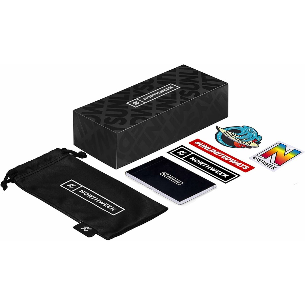 Northweek Unisex-Sonnenbrille Northweek Hale Ø 50 Mm Rot Schwarz