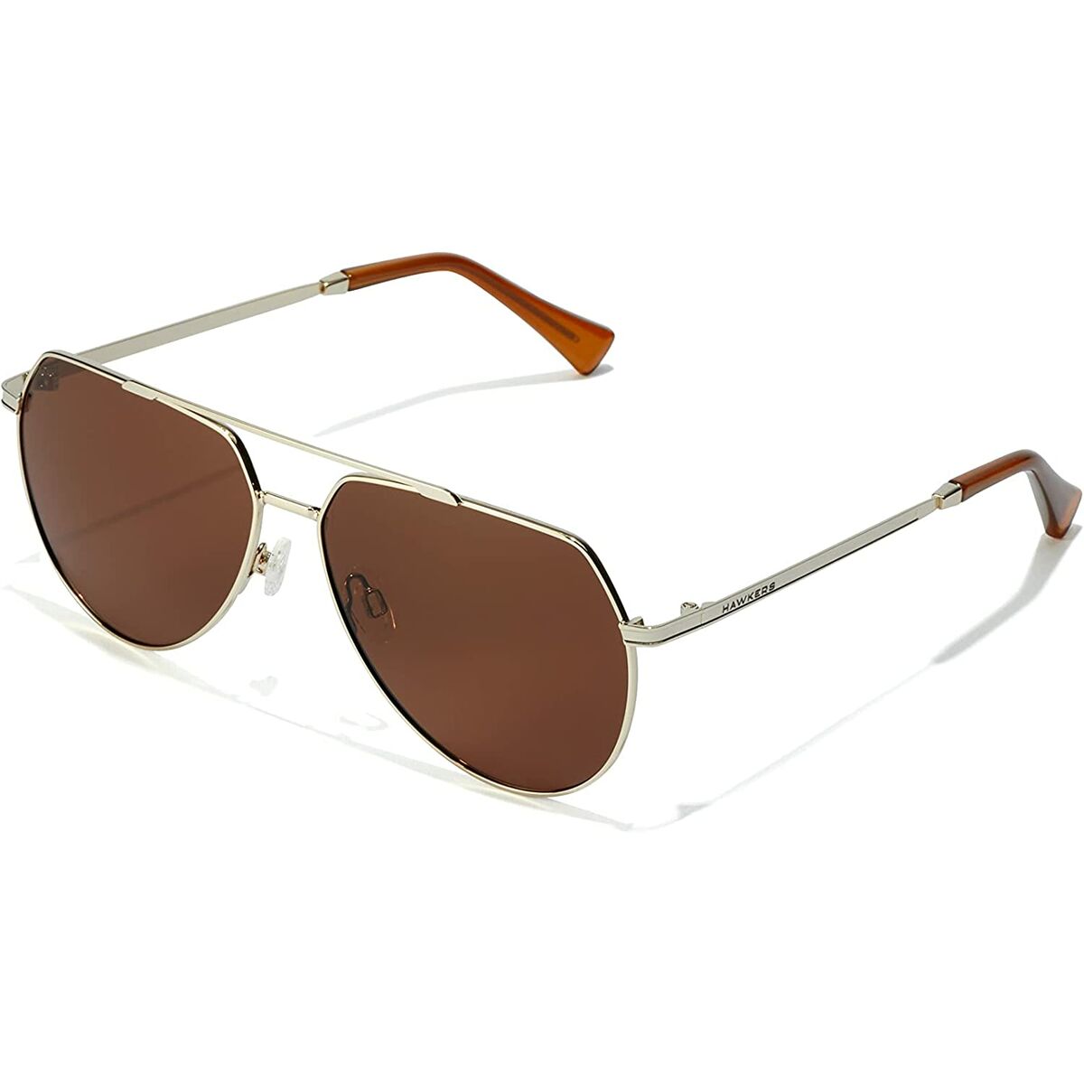 Hawkers Unisex-Sonnenbrille Hawkers Shadow Polarisiert Ø 60 Mm Gold Silberfarben Rotgold