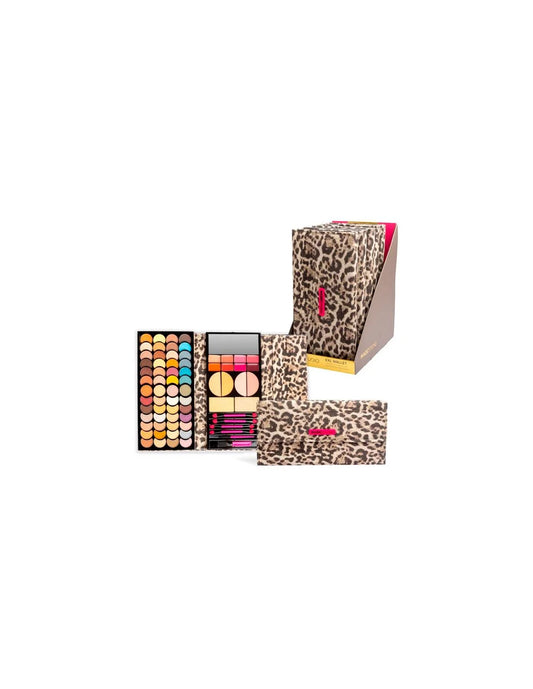 MAGIC STUDIO POWERFUL COSMETICS MAGIC STUDIO POWERFUL COSMETICS Wild Safari XXL Lidschattenpalette 52 Farben mit Kosmeti