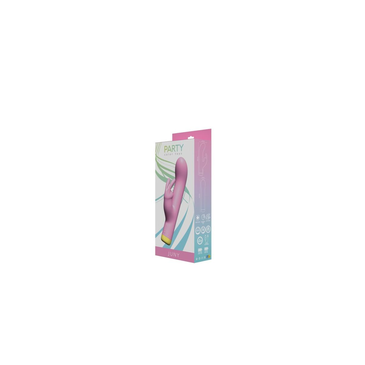 Dual Stimulationsvibrator Party Color Toys JUNY  Rosa