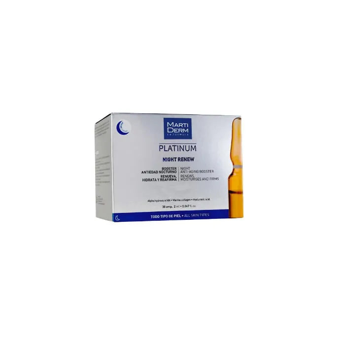 MARTIDERM MARTIDERM Platinum Night Renew 30 Ampullen je 2 ml Nachtpflege Serum Kosmetik