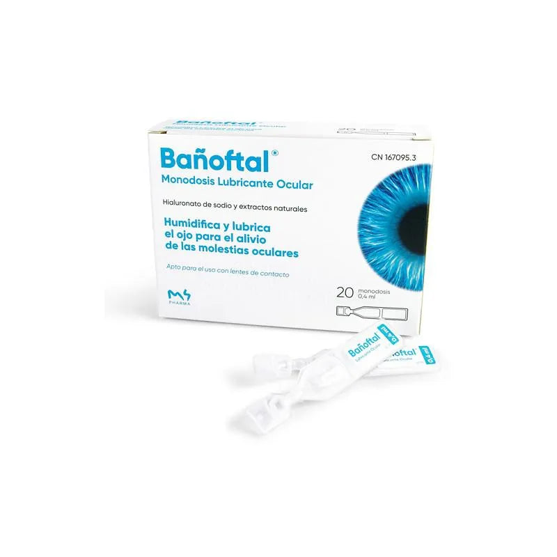BAÑOFTAL BAÑOFTAL M4Pharma Bañoftal Lubricante Ocular 20 Monodosis Augentropfen Kosmetik
