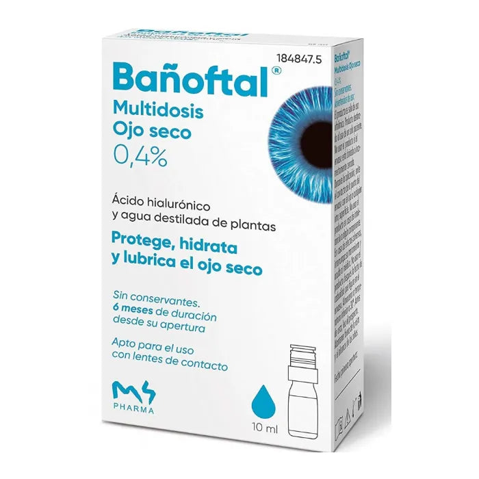 BAÑOFTAL BAÑOFTAL Bainophthal Multidose Augentropfen für trockenes Auge 10 ml Kosmetik