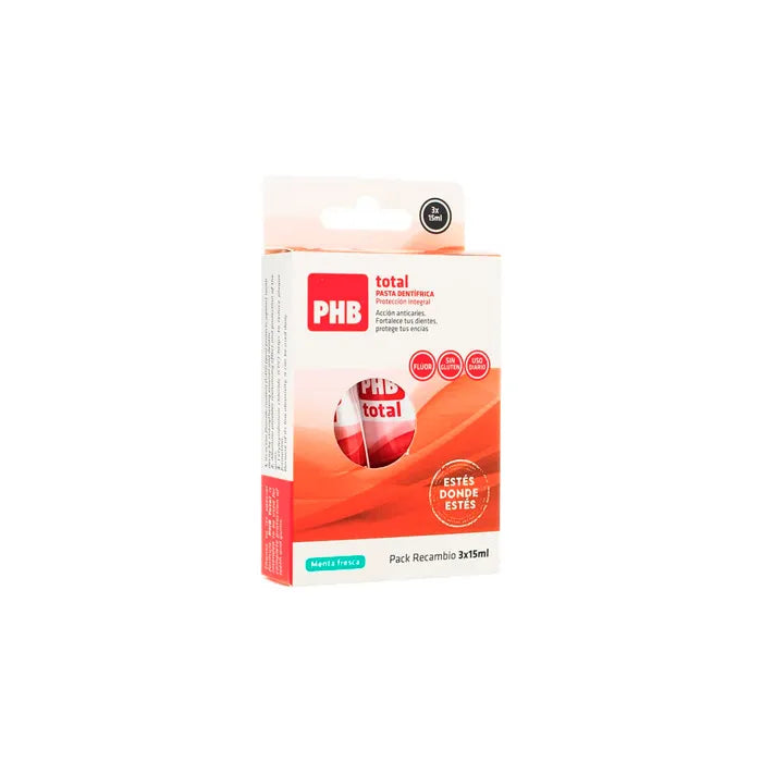 PHB PHB Erwachsenen-Zahnpasta Total 3er Pack 3 x 15 ml Kosmetik