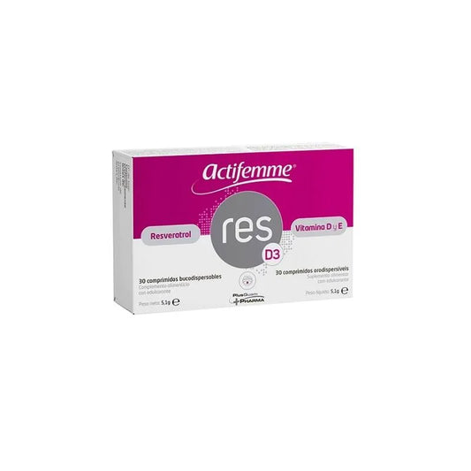 ACTIFEMME ACTIFEMME Resveratrol RESD3 Vitamin D 30 Tabletten Nahrungsergänzung Kosmetik