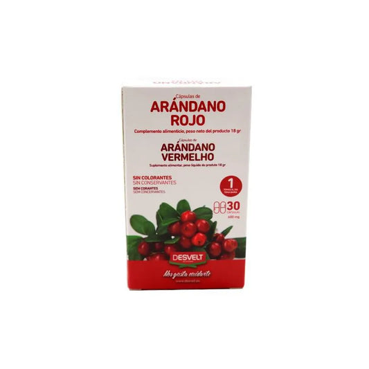 DESVELT DESVELT Arándano Rojo 30 Kapseln Nahrungsergänzungsmittel Kosmetik