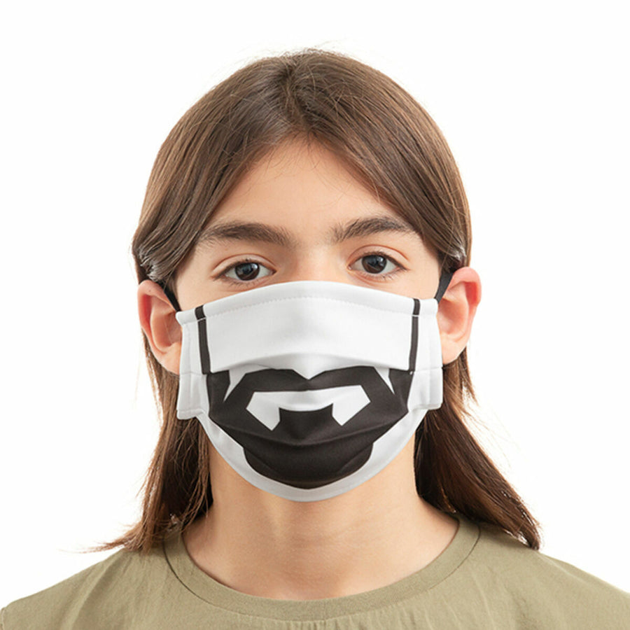 Luanvi wiederverwendbare Stoff-Hygienemaske Beard Grösse M im 3er-Set – Detailansicht