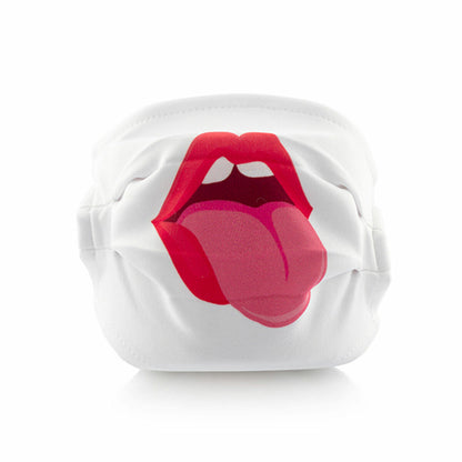 Luanvi wiederverwendbare Stoff-Hygienemaske Tongue Grösse M im 3er-Pack – Detailansicht