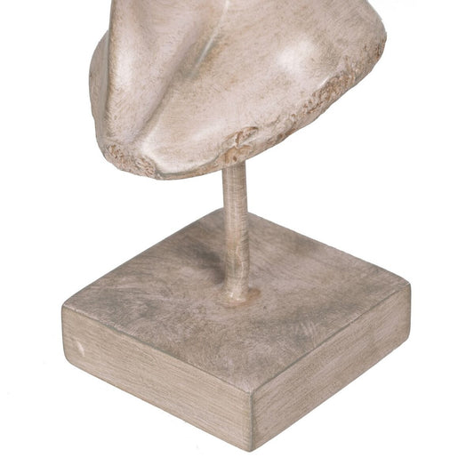 Deko-Figur Beige Gesicht 12,5 x 13,5 x 27,5 cm