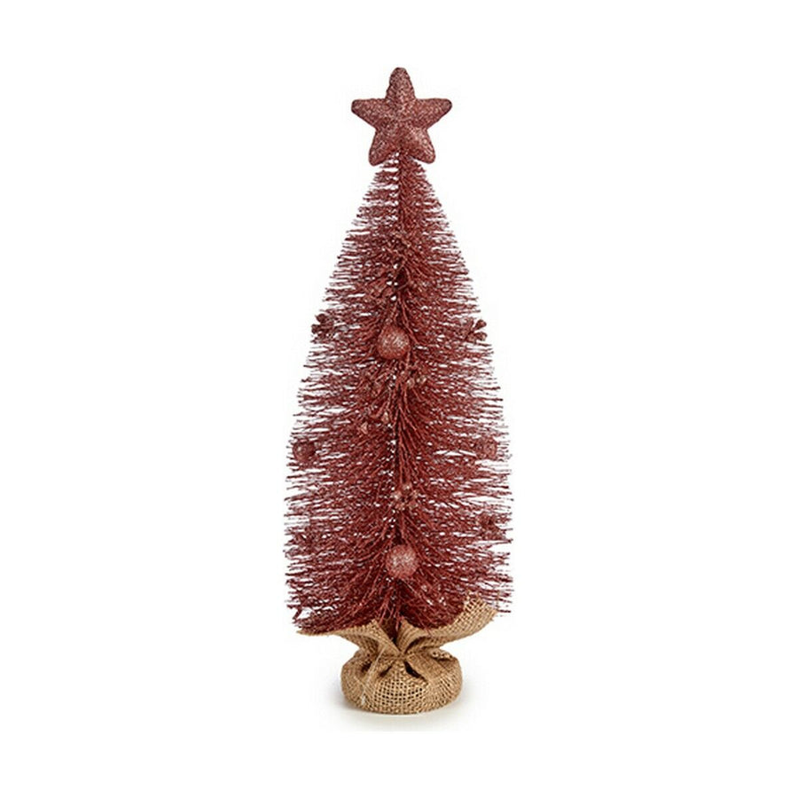 Rosa Weihnachtsbaum mit Stern von Krist+ 13 x 41 x 13 cm