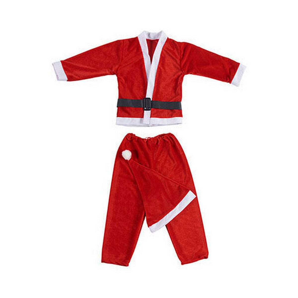Baby-Weihnachtsmannkostüm Krist+ in Weiss und Rot mit T-Shirt, Hose und Hut