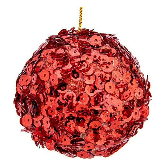 Weihnachtsbaumkugeln Krist+ Rot Kunststoff Ø 10 cm 6 Stück