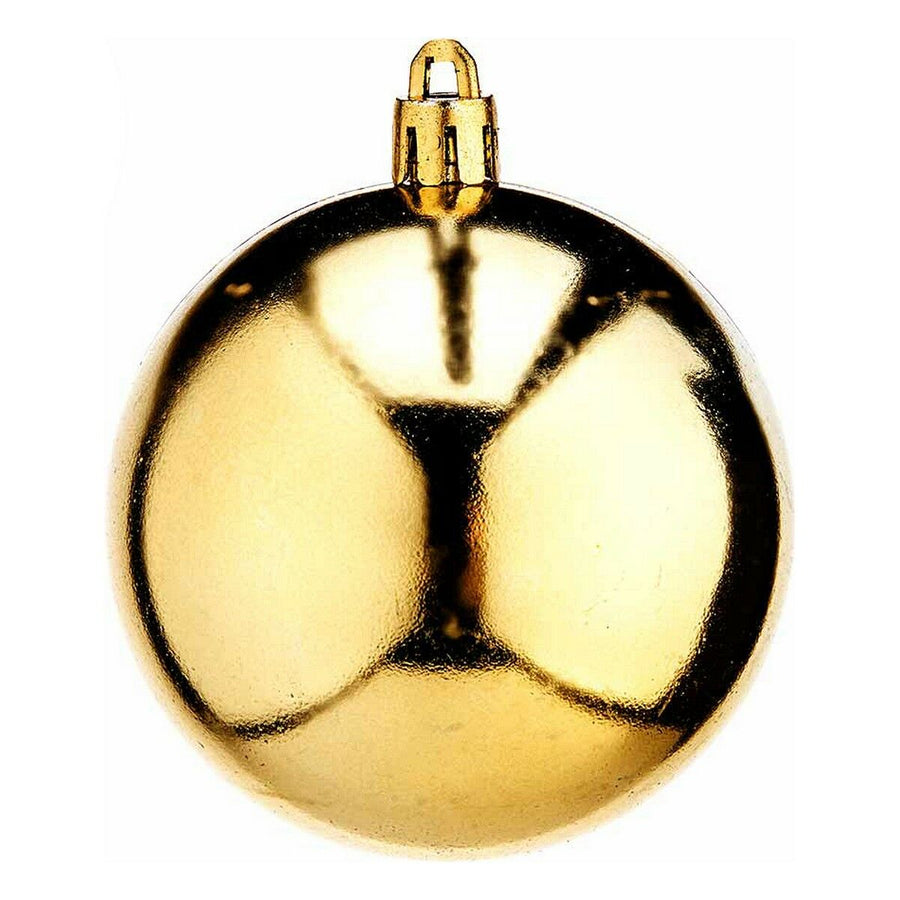 Goldene Krist+ Weihnachtsbaumkugeln aus PVC, 12 Stück, Ø 7 cm