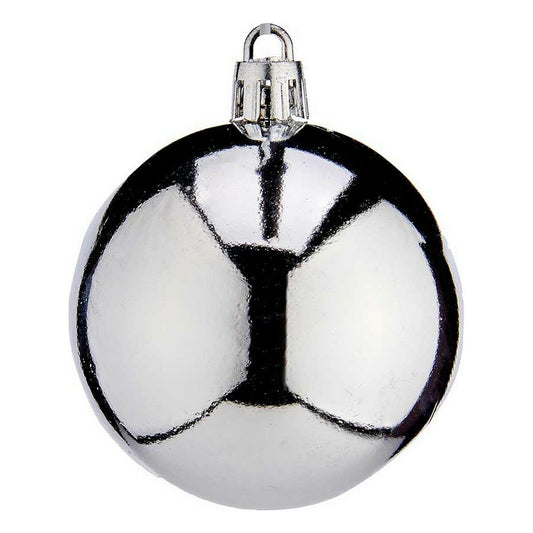 Weihnachtsbaumkugeln Krist+ K1912477-3 Silberfarben Kunststoff Ø 6 cm 24 Stück