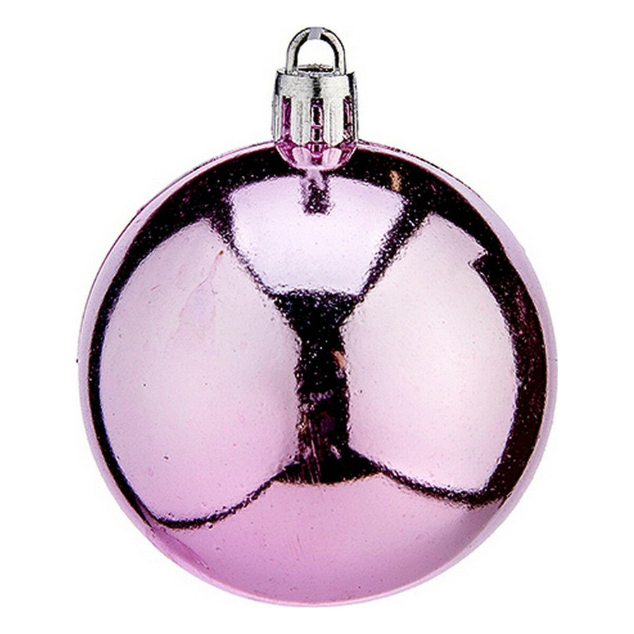 Krist+ rosa Weihnachtsbaumkugeln aus Kunststoff, Ø 6 cm, 24 Stück