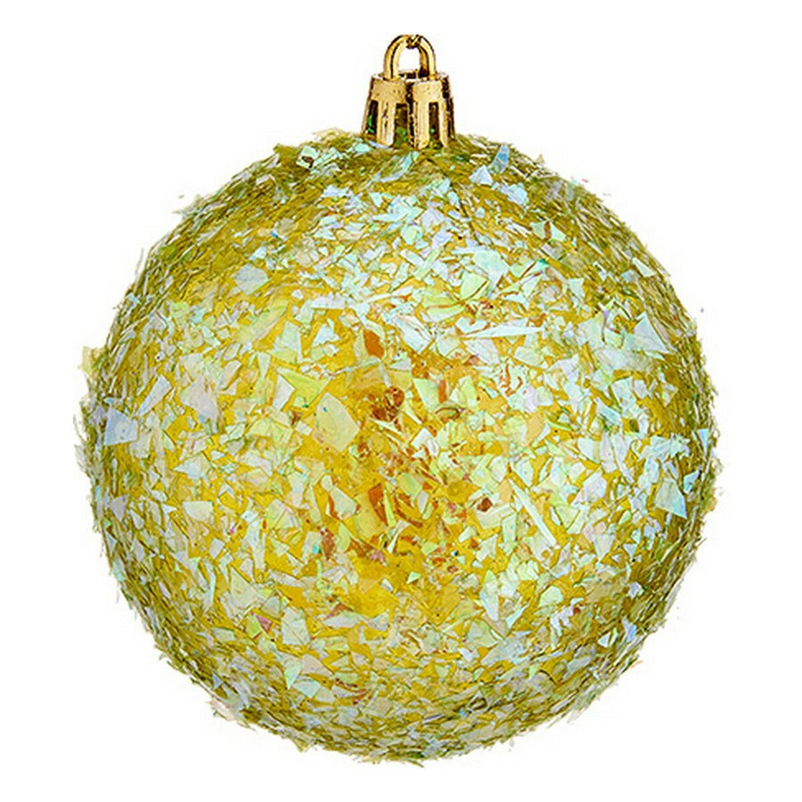 Grüne Weihnachtsbaumkugeln aus Kunststoff, Ø 8 cm, 6 Stück, Krist+