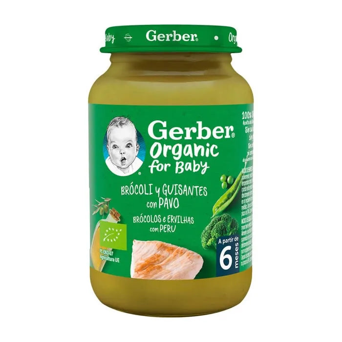 GERBER GERBER Bio Brokkoli und Erbsenpüree mit Pute 190g Kosmetik