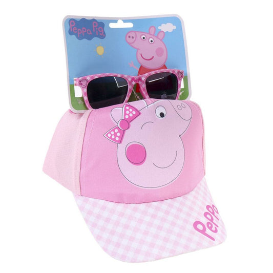 Peppa Pig Satz Peppa Pig Sonnenbrille Kappe Rosa