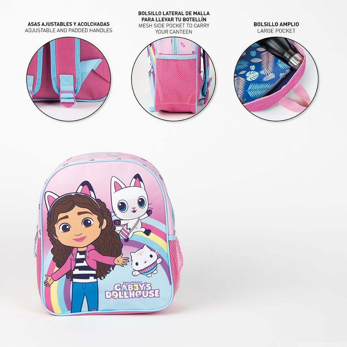 Schulrucksack Gabby's Dollhouse Rosa 25,0 x 20,0 x 30,0 cm