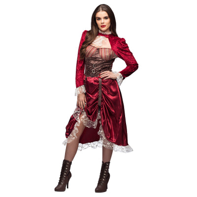 Boland Steampunk Damenkostüm Almira – Victorian Brokat & Kunstleder