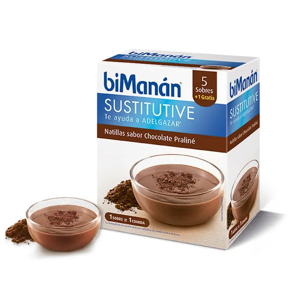 BIMANÁN BIMANÁN Bimanan Sustitutive Praline-Geschmack 5 Einheiten Kosmetik