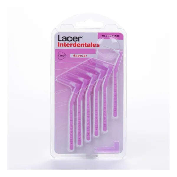LACER LACER Abgewinkelte Ultrafeine Interdentalbürsten 6 Stück zur Zahnzwischenraumreinigung Kosmetik