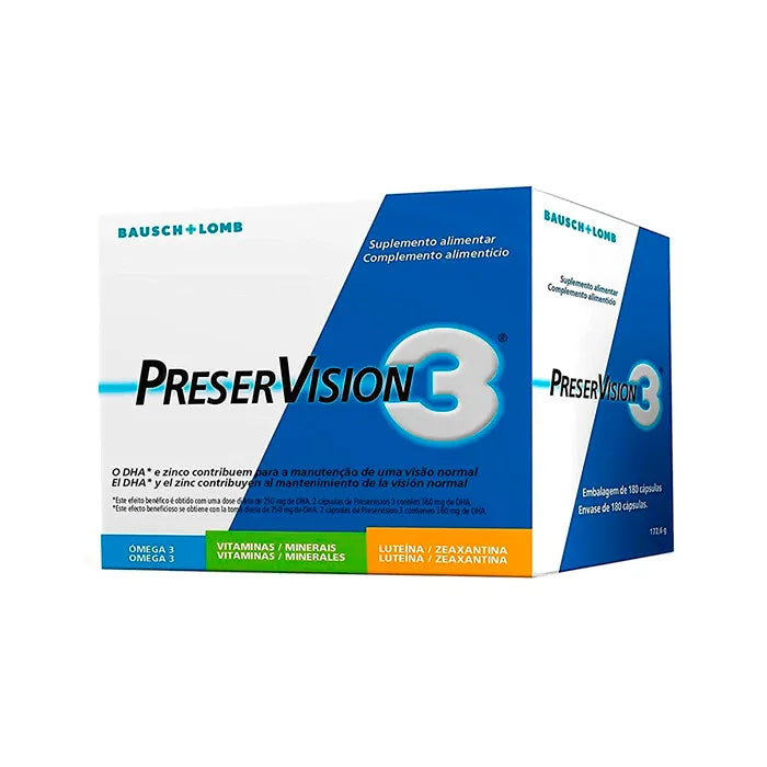 BAUSCH+LOMB BAUSCH+LOMB Preservision 3 180 Kapseln Nahrungsergänzungsmittel Kosmetik