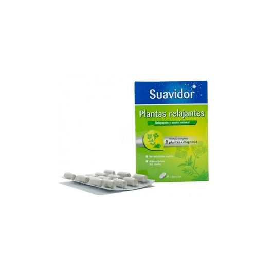 SUAVIDOR SUAVIDOR Plantas Relajantes 45 Kapseln Nahrungsergänzungsmittel Kosmetik