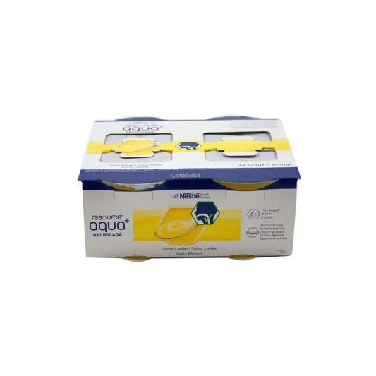 MERITENE MERITENE Nestlé Resource Agua Gelificada Zitronengeschmack 4 x 125 g Gel Kosmetik