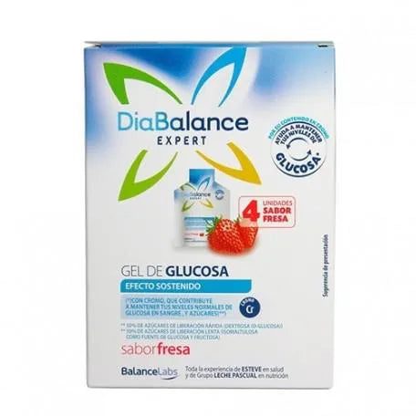 DIABALANCE DIABALANCE Expert Glukosegel Dauerwirkung Erdbeere 4 Umschläge Kosmetik