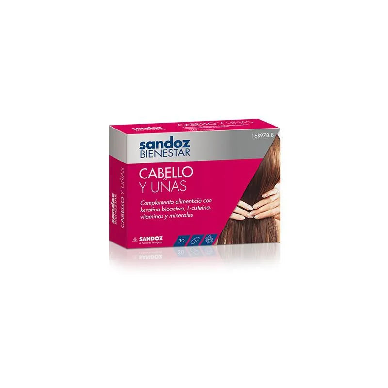 SANDOZ SANDOZ Bienestar Cabello y Uñas 30 Kapseln Nahrungsergänzung für Haare und Nägel Kosmetik