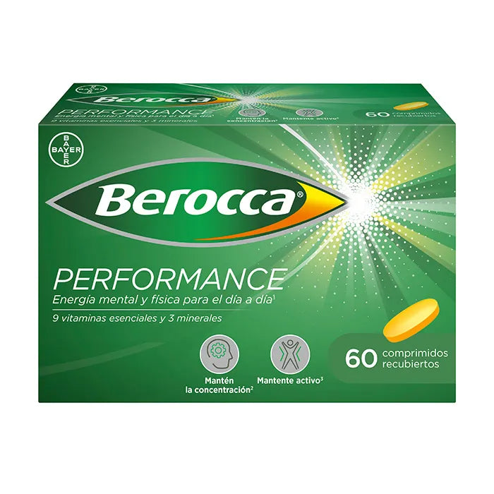 BEROCCA BEROCCA Performance 60 Tabletten Multivitamin-Komplex Nahrungsergänzung Kosmetik