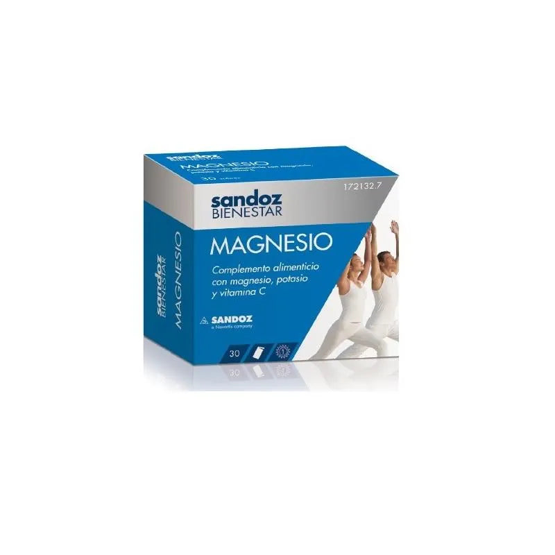 SANDOZ SANDOZ Bienestar Magnesio 30 Sachets Magnesium Pulver zur Anwendung Kosmetik