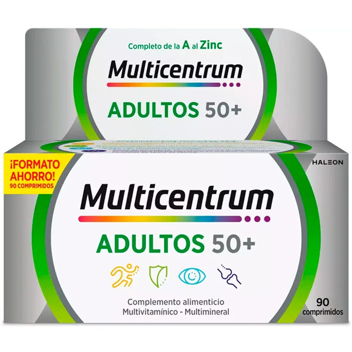 MULTICENTRUM MULTICENTRUM Multivitamin für Erwachsene 50+ 90 Tabletten Kosmetik