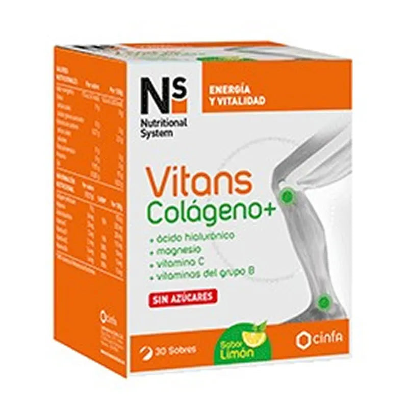NS NS Vitans Kollagen Pulver Zitronengeschmack 30 Beutel Kosmetik Nahrungsergänzung