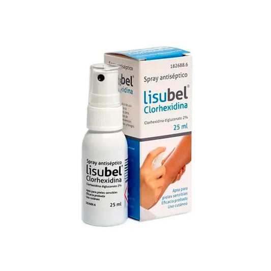 LISUBEL LISUBEL Clorhexidina 2% Spray 25 ml antibakterielles Hautpflegeprodukt Kosmetik