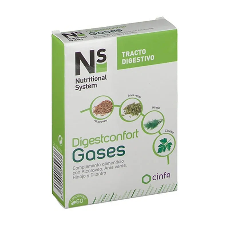 NS NS VerdauungsKomfort Blähungen 60 Tabletten Nahrungsergänzung Kosmetik