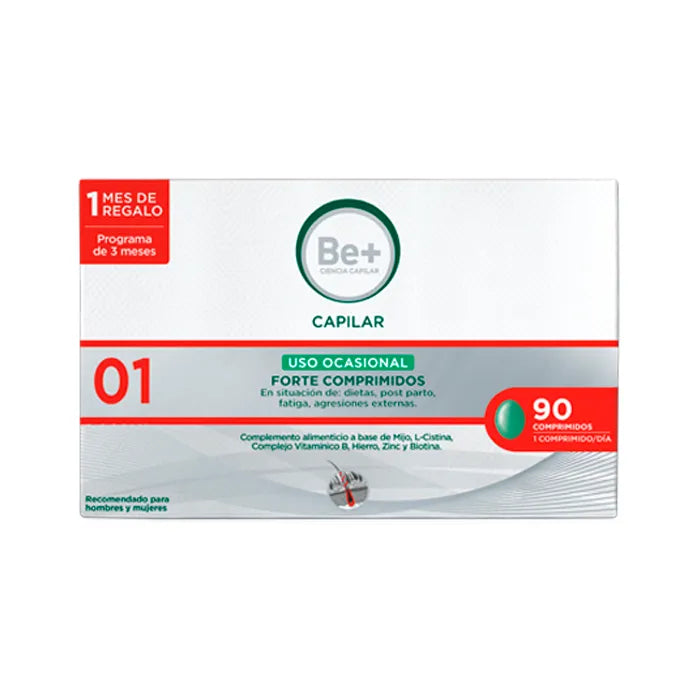 BE+ BE+ Kapillare Gelegentlicher Gebrauch Forte 90 Tabletten Nahrungsergänzung Kosmetik