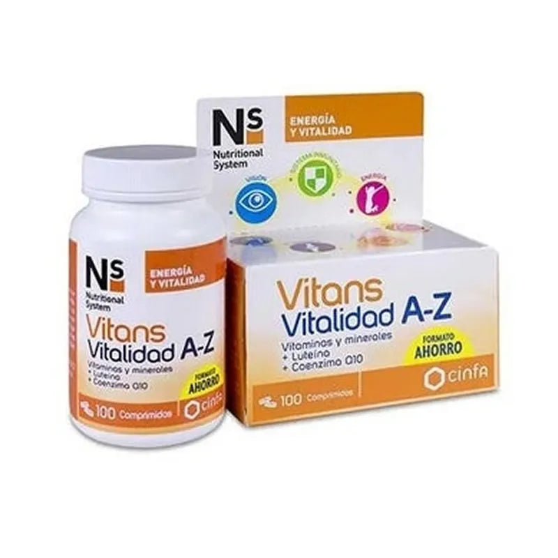NS NS Vitans Vitalität A-Z 100 Tabletten Nahrungsergänzung Kosmetik