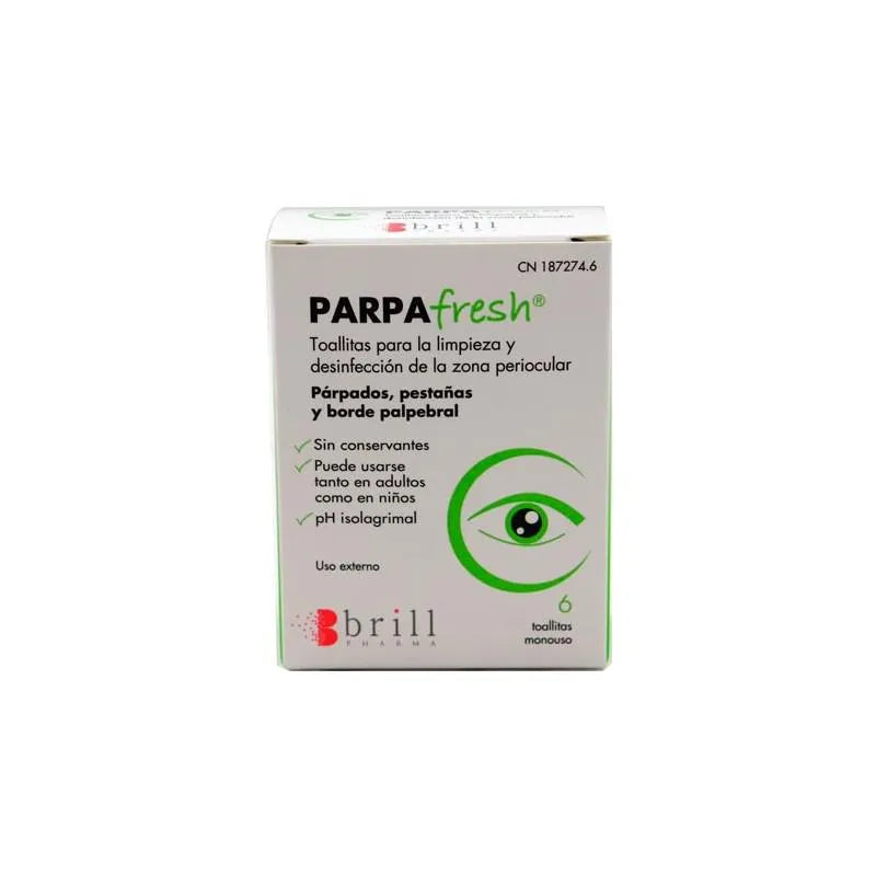 HYLO HYLO Parpafresh Augenpads 6 Stück Reinigungstücher für die Augenpflege Kosmetik