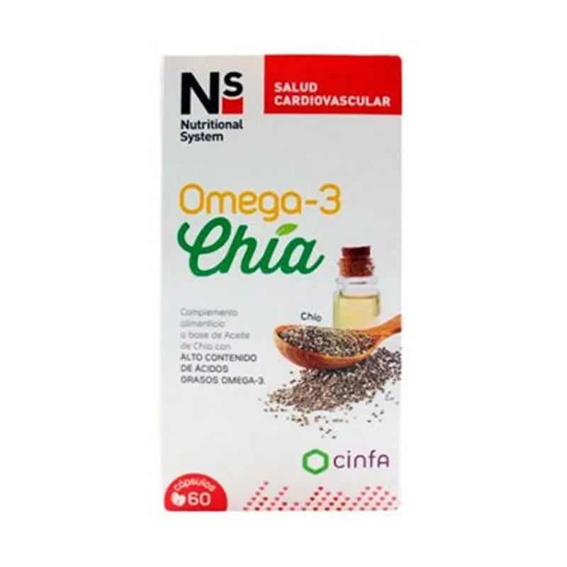 NS NS Omega 3 Chia Kapseln 60 Stück Nahrungsergänzungsmittel Kosmetik