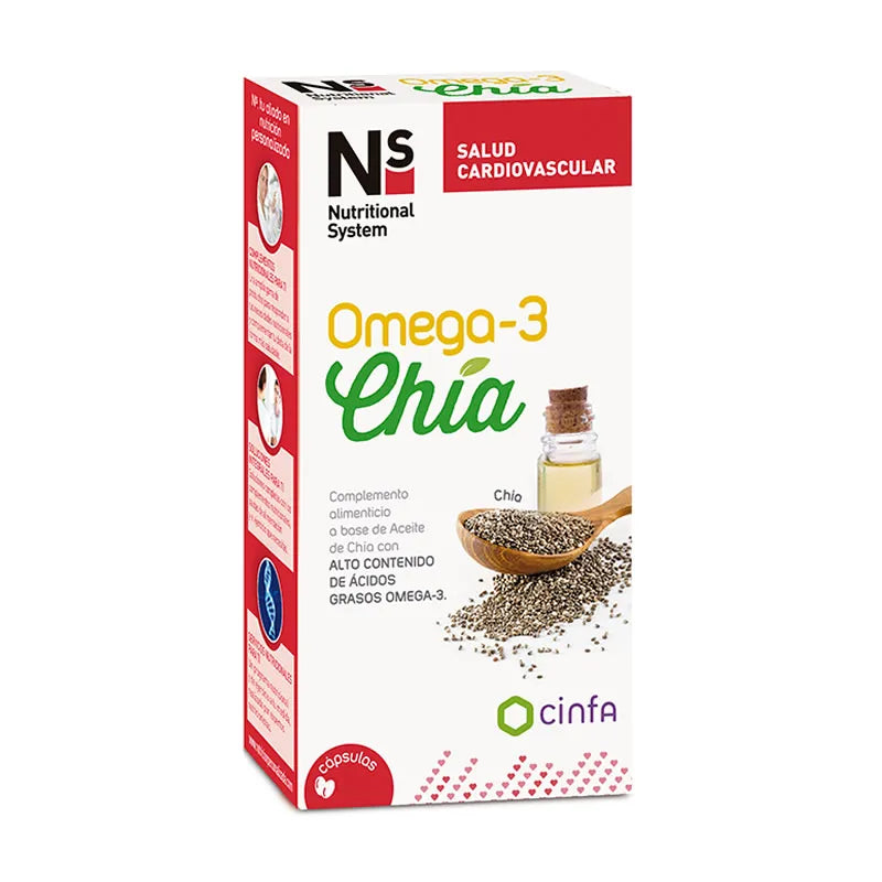 NS NS Kardioschutz Omega-3 Chia Kapseln 120 Stück Nahrungsergänzung Kosmetik
