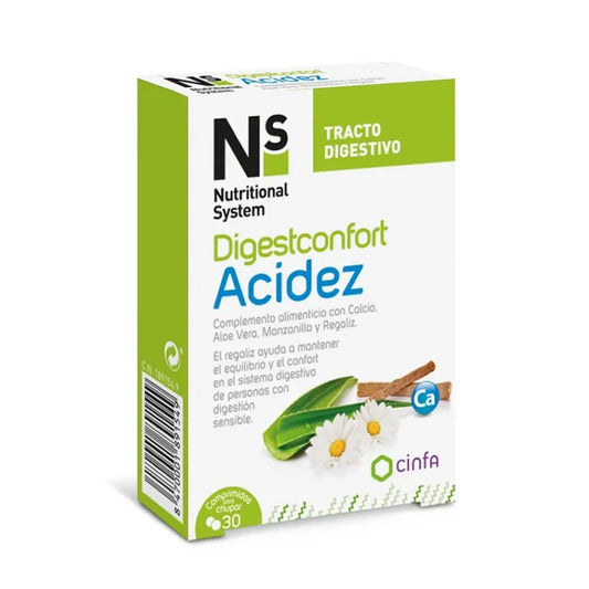 NS NS Verdauungskomfort Säure 30 Tabletten Nahrungsergänzung für den Magen Kosmetik